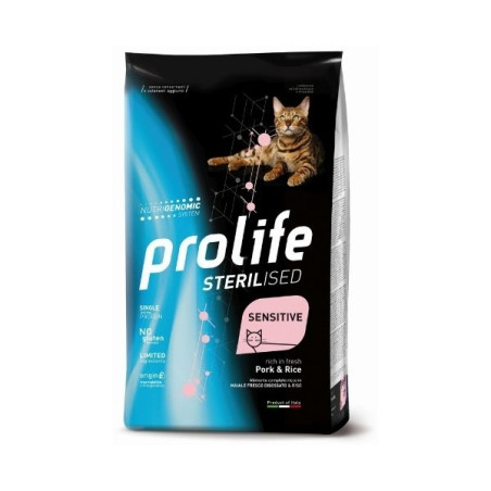 Prolife - Sterilised Sensitive Adult Pork & Rice 7KG - 