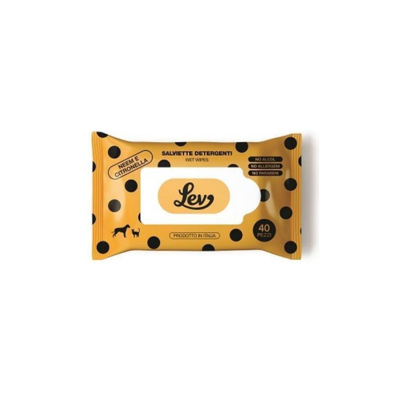 Lev - Lingettes all'Huile di Neem da 40 pièces Lev - Lingettes all'Huile di Neem da 40 pièces