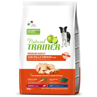 TRAINER NATURAL DOG ​​MAXI ADULT CHICKEN AND RICE 12 KG - 