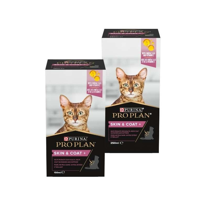 Nestle' Purina - ProPlan Nahrungsergänzungsmittel für Haut und Fell für Katzen, 6 x 150 ml