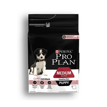 Nestle' Purina - Pro Plan Medium Puppy Optiderma Sensitive Skin con Salmone 12 kg - 
