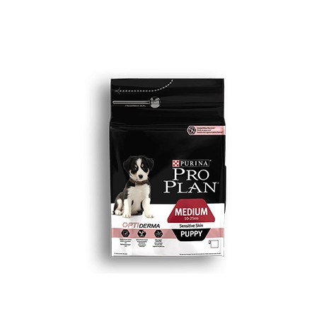 Nestle' Purina - Pro Plan Medium Puppy Optiderma Sensitive Skin con Salmone 12 kg - 