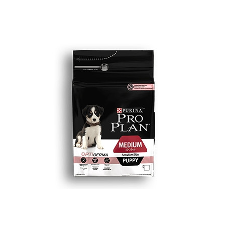 Nestle' Purina - Pro Plan Medium Puppy Optiderma Sensitive Skin con Salmone 12 kg - 