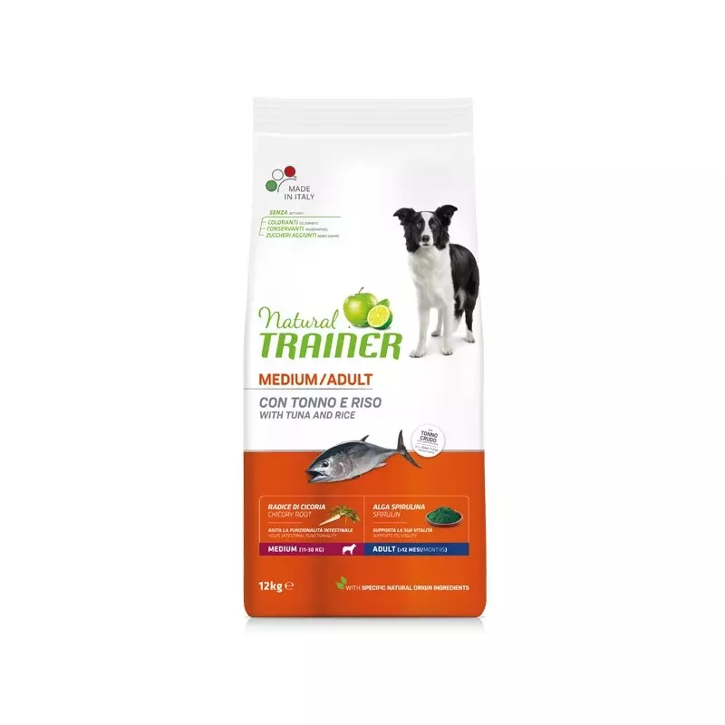 Trainer - Natural Adult Medium con Tonno e Riso 3KG Trainer - Natural Adult Medium con Tonno e Riso 3KG