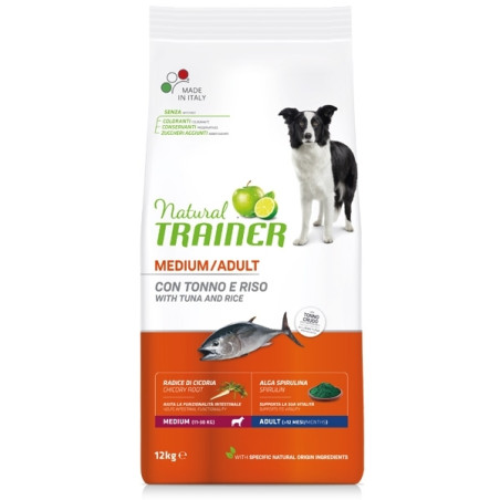 Trainer - Natural Adult Medium con Tonno e Riso 3KG - 