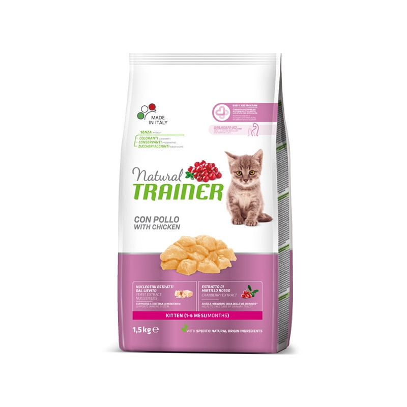 Trainer - Natural Kitten with Chicken 300 gr . Trainer - Natural Kitten with Chicken 300 gr .