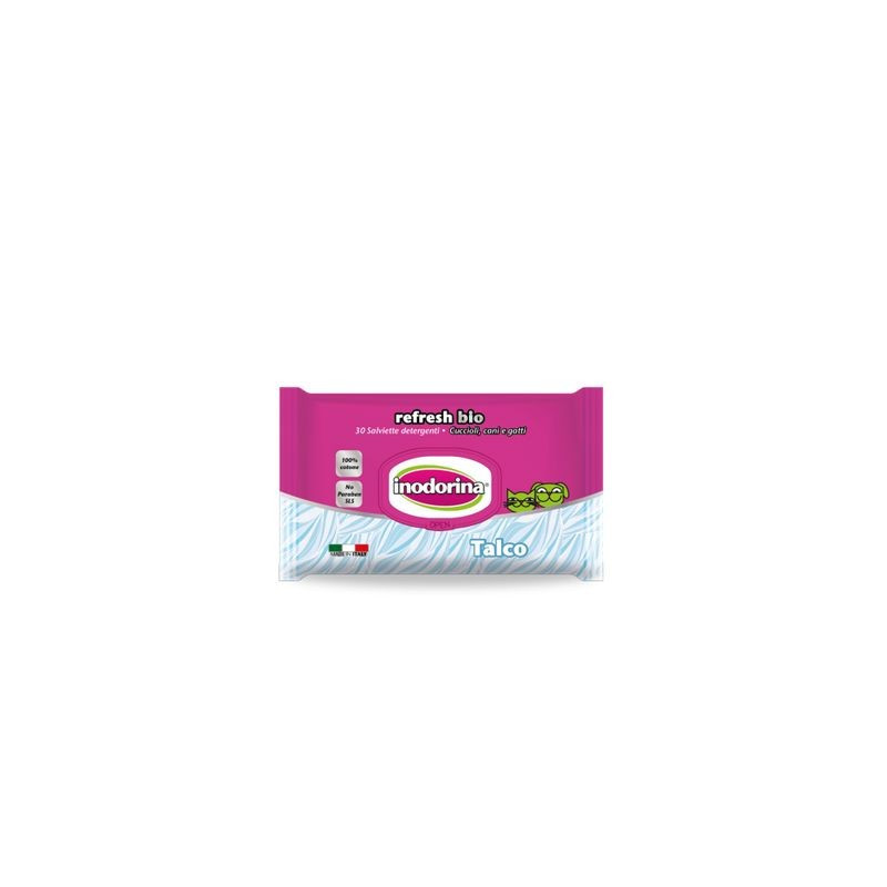 INODORINA lingettes BIO talc 30 pièces