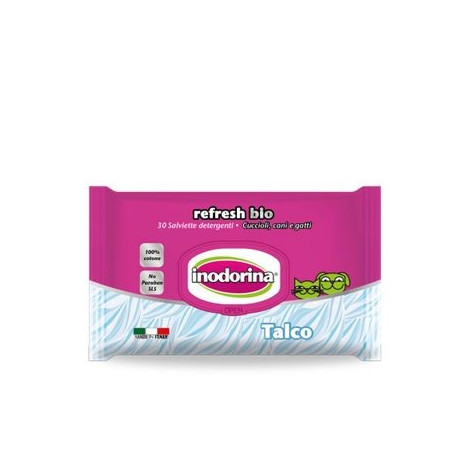 INODORINA lingettes BIO talc 30 pièces