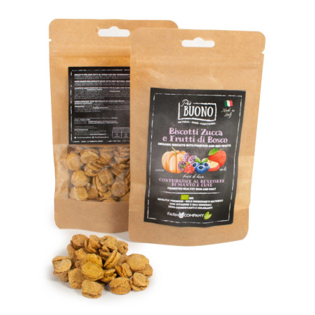 FARM COMPANY Buono Biscotti Zucca e Frutti di Bosco Bio 80 gr. - 