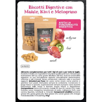 FARM COMPANY Buono Biscotti Digestive con Maiale, Kiwi e Melograno 80 gr. - 