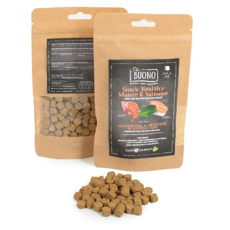 FARM COMPANY Buono Snack Healthy Porc et Saumon et Rabarbaro 80 g.