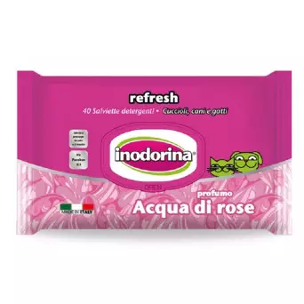 INODORINA ROSE WATER WIPES 40 pcs.