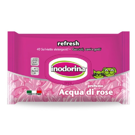 INODORINA lingettes ACQUA de ROSE 40 pièces
