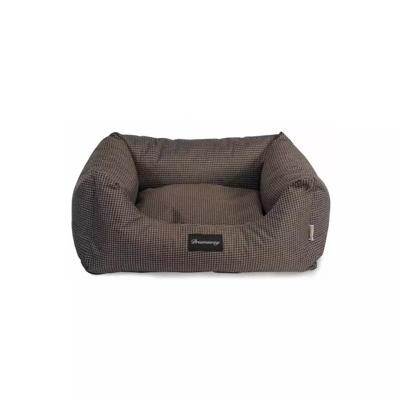 Fabotex - Dreamaway Boston Sofà Quadro Marrone L - 80 x 67 x 22 Cm