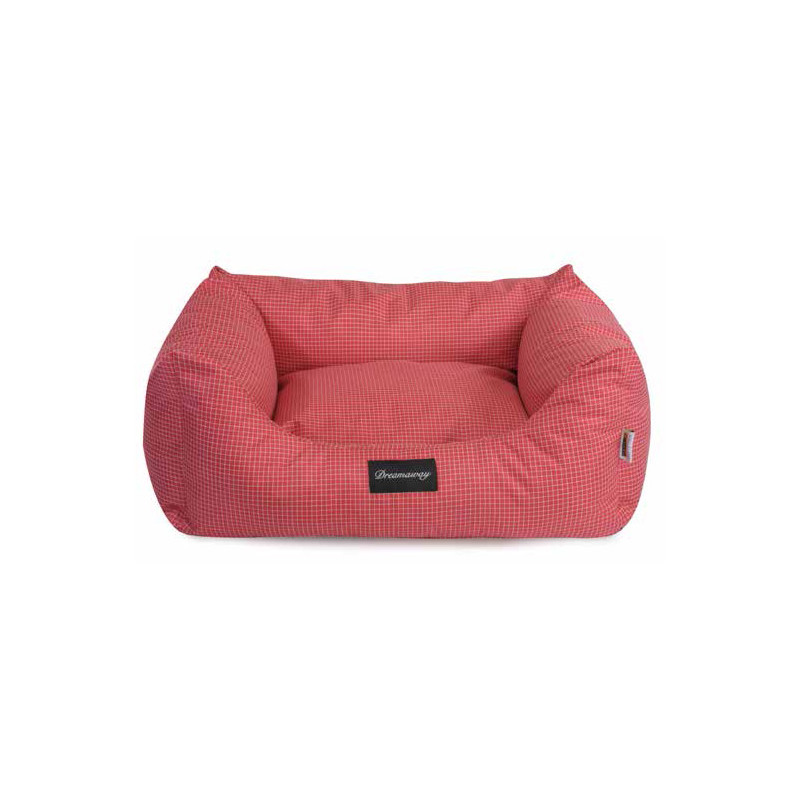 Fabotex - Dreamaway Boston Sofa Quadro Rosso M - 65 x 50 x 22 cm