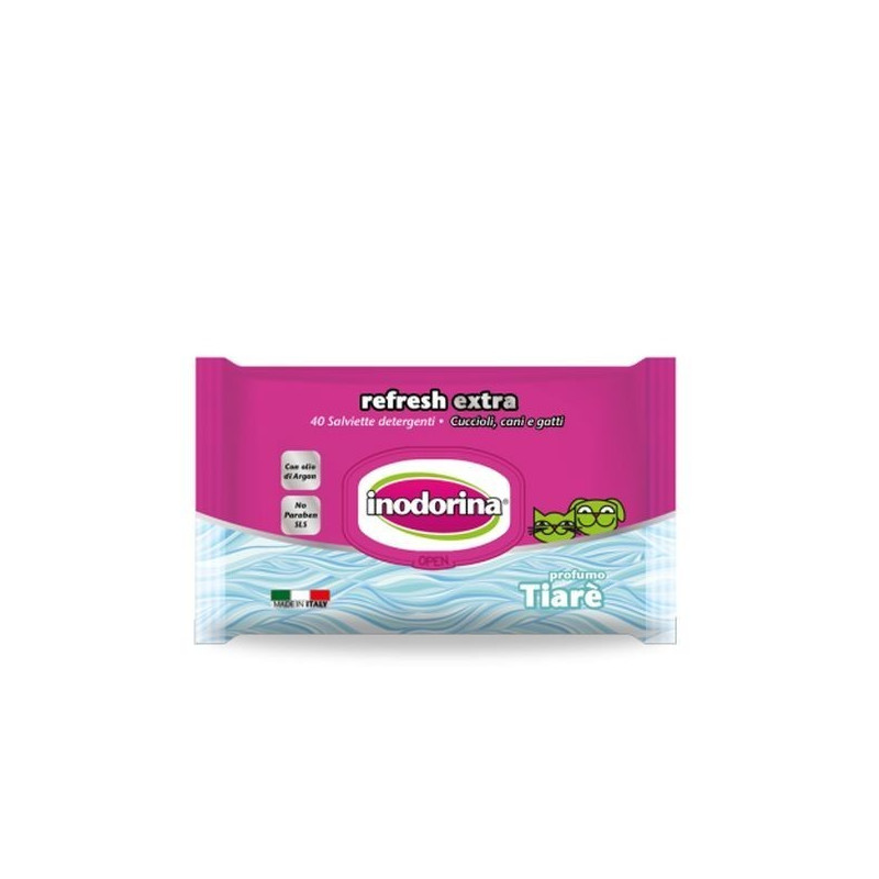 INODORINA lingettes FIORE de TIARE' 40 pièces INODORINA lingettes FIORE de TIARE' 40 pièces