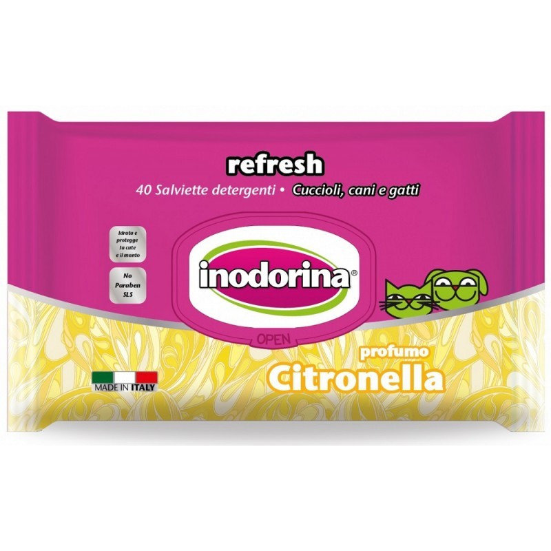 INODORINA lingettes CITRONELLA 40 pièces