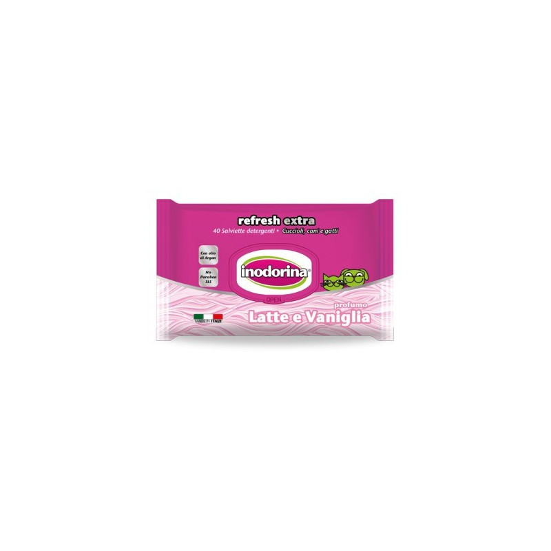 INODORINA lingettes lait VANIGLIA 40 pièces