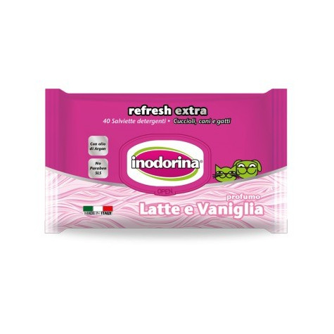 INODORINA lingettes lait VANIGLIA 40 pièces