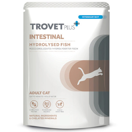 Trovet - Plus Cat Intestinal Frischer hydrolysierter Weißfisch 85gr - 