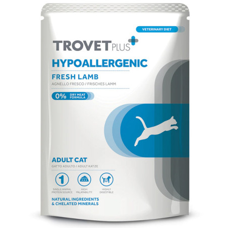 Trovet - Plus Cat Adult Hypoallergen Agnello Fresco 85gr - 