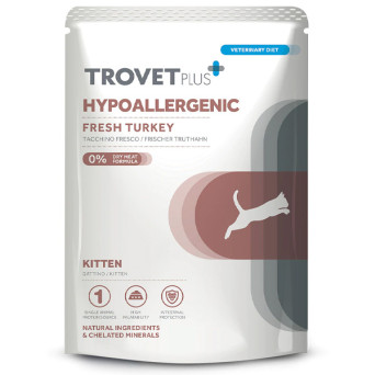 Trovet - Plus Cat Kitten Hypoallergenic Tacchino Fresco 85gr -