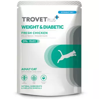 Trovet - Plus Cat Adult Weight & Diabetic Pollo Fresco 85gr - 