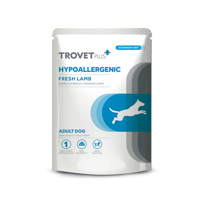 Trovet - Plus Dog Adult Hypoallergenic Agneau frais 100gr Trovet - Plus Dog Adult Hypoallergenic Agneau frais 100gr
