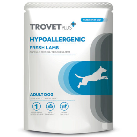 Trovet - Plus Hund für Erwachsene, hypoallergen, Agnello Fresco, 100 g - 