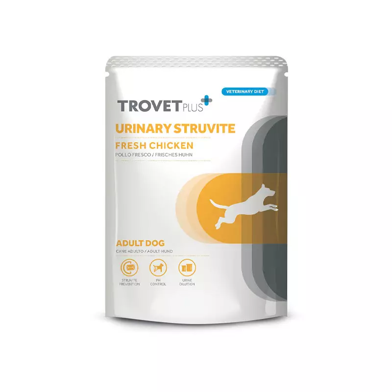 Trovet - Plus Harnstruvit Pollo Fresco für Erwachsene für Hunde, 100 g
