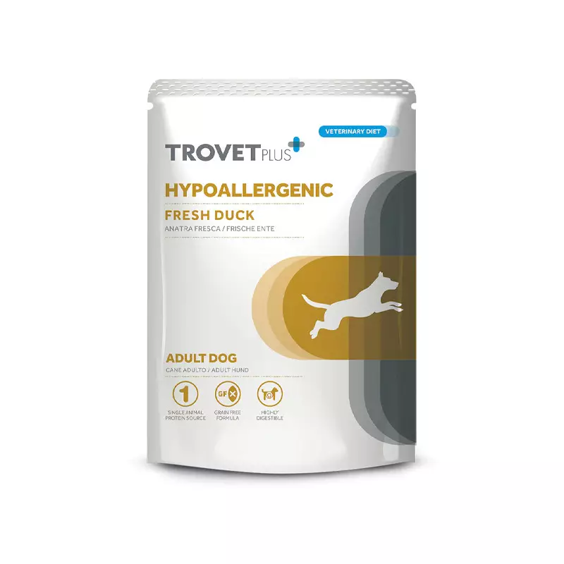 Trovet - Plus Dog Adult Hypoallergenic Anatra Fresca 100gr Trovet - Plus Dog Adult Hypoallergenic Anatra Fresca 100gr