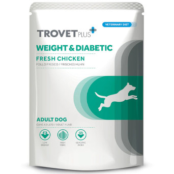 Trovet - Plus Hundegewicht für Erwachsene und Diabetiker Pollo Fresco 100gr -