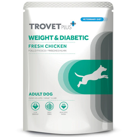 Trovet - Plus Dog Adult Weight & Diabetic Pollo Fresco 100gr - 