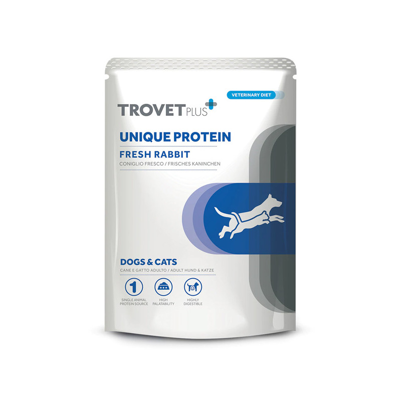 Trovet - Plus Dog Adult Unique Protein Coniglio Fresco 100gr