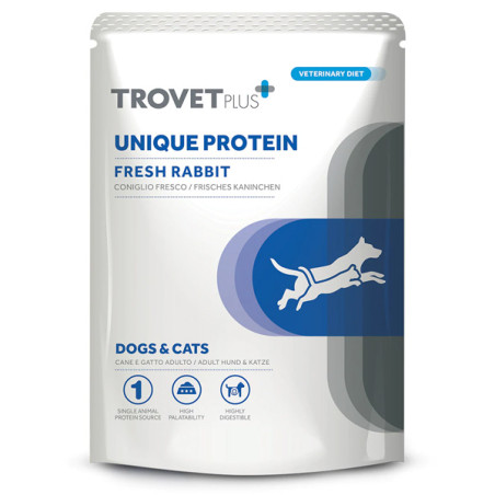 Trovet - Plus Dog Adult Unique Protein Fresh Rabbit 100gr - 