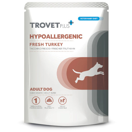 Trovet - Plus Hypoallergenes Tacchino-Fresco für Hunde, 100 g - 