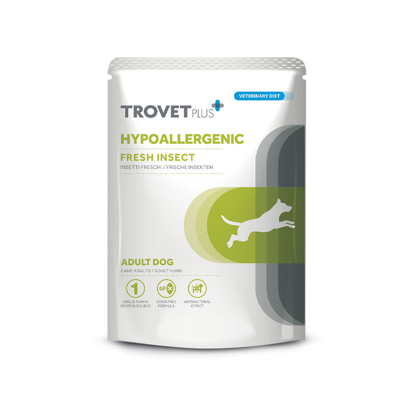 Trovet - Plus Dog Adult Hypoallergenic Insetto frais 100gr Trovet - Plus Dog Adult Hypoallergenic Insetto frais 100gr