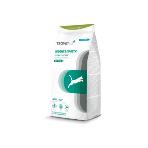 Trovet - Plus Cat Adult Weight & Diabetic Pollo Fresco 1.2KG -