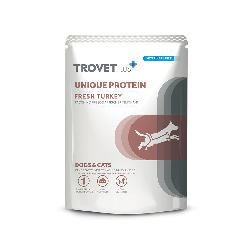 Trovet - Plus Dog Adult Unique Protein Tacchino Fresco 100gr