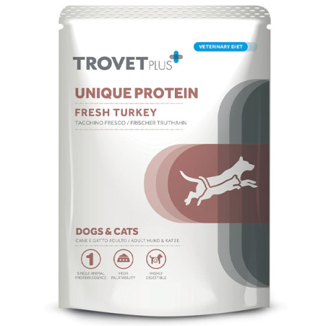 Trovet - Plus Dog Adult Unique Protein Tacchino Fresco 100gr -
