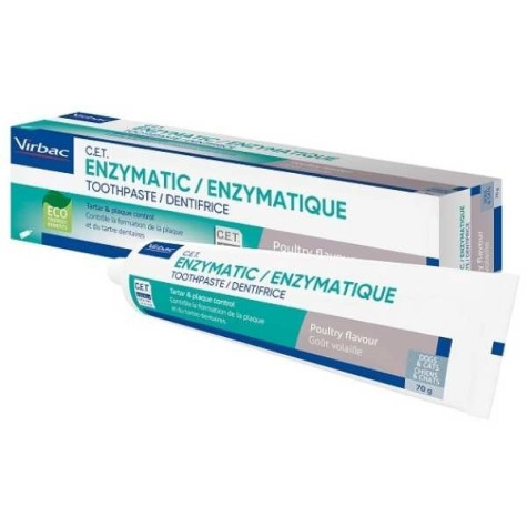 Virbac - C.E.T. Enzymatic toothpaste 70gr + Toothbrush -