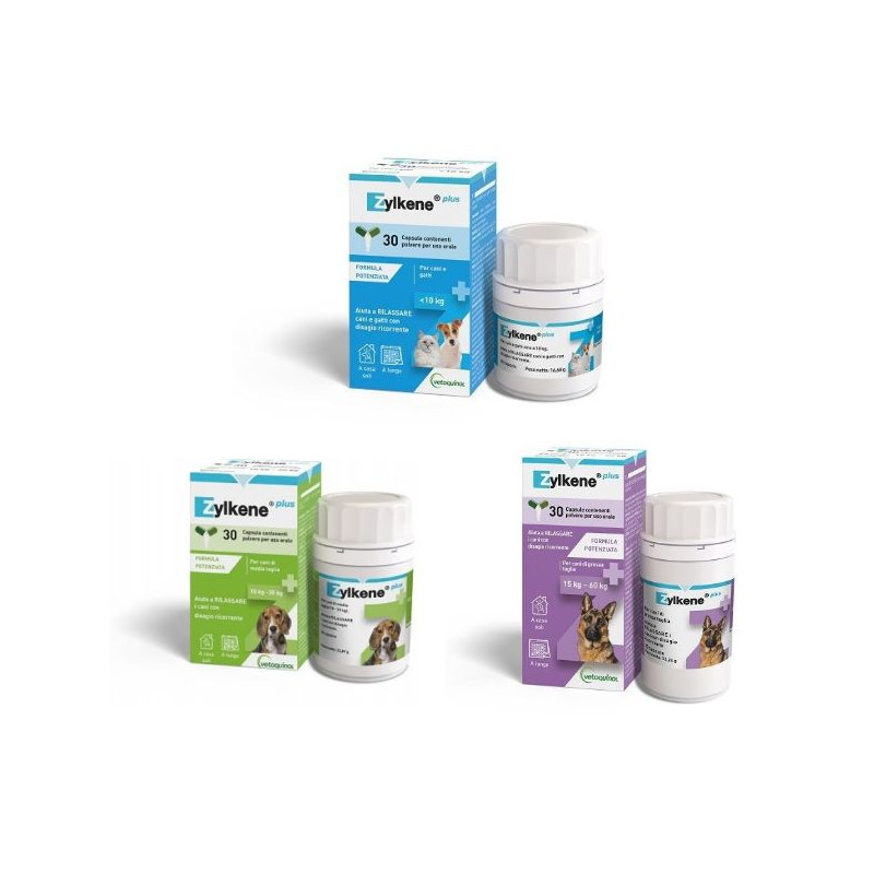 Vetoquinol - Zylkene Plus 30 Cps minore di 10kg chien/chat 75mg Vetoquinol - Zylkene Plus 30 Cps minore di 10kg chien/chat 75mg