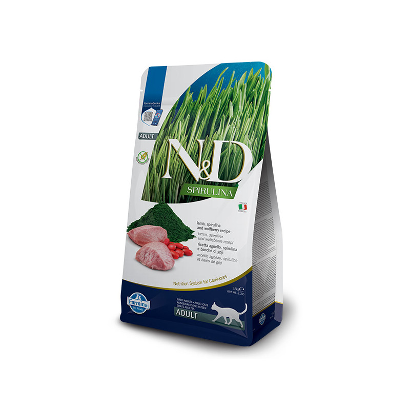 Farmina - Natural & Delicious Spirulina Cat Adult Lamb 1,50KG Farmina - Natural & Delicious Spirulina Cat Adult Lamb 1,50KG