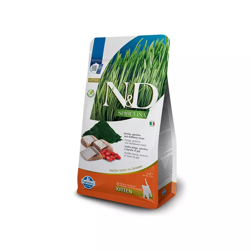 Farmina - Natural & Delicious Spirulina Cat Kitten Aringa 1.50KG