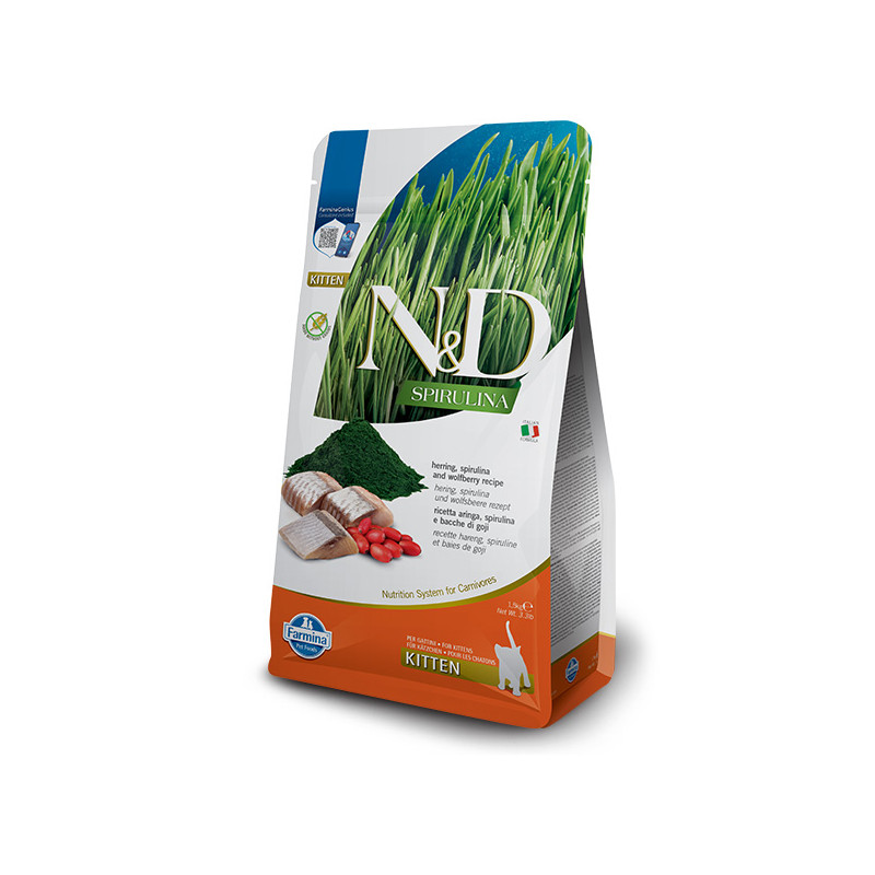 Farmina - Natural et Delicious Spirulina Cat Kitten Aringa 1,5 kg Farmina - Natural et Delicious Spirulina Cat Kitten Aringa 1,5 kg