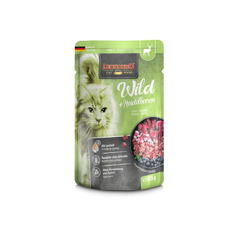 Leonardo selvaggina + myrtilles 85 g. (Sachet) Leonardo selvaggina + myrtilles 85 g. (Sachet)