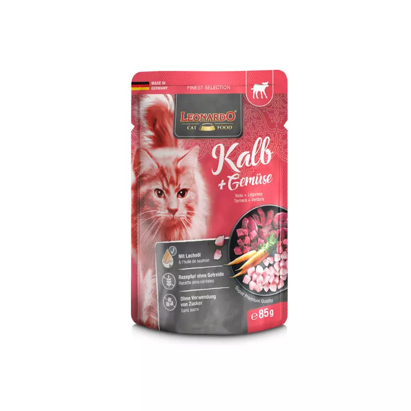 Leonardo Kalbfleisch + Gemüse 85 gr. (Beutel)