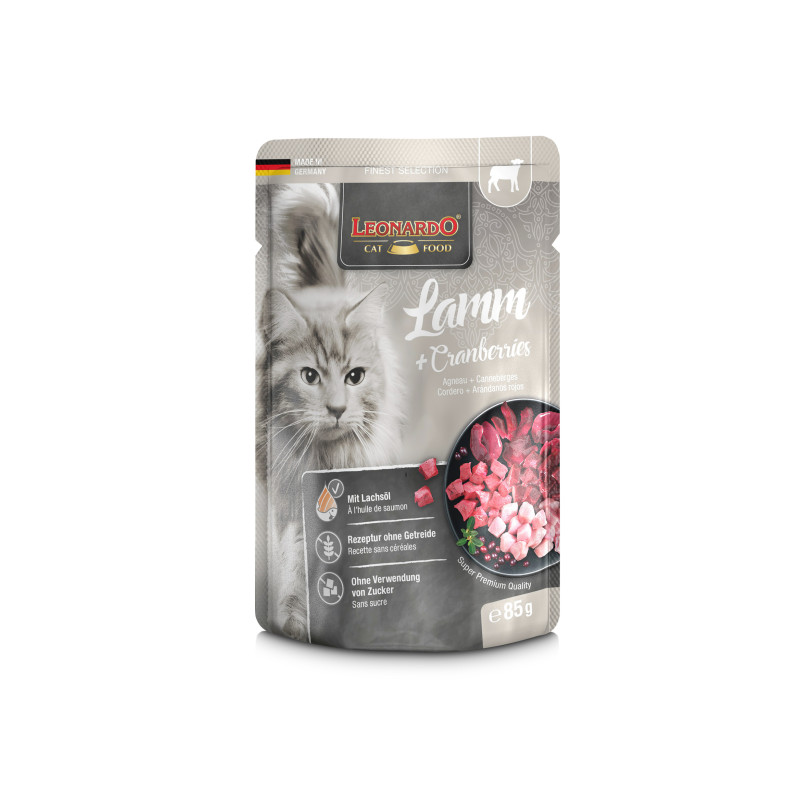 Leonardo Agneau + myrtilles rossi 85 g (Sachet) Leonardo Agneau + myrtilles rossi 85 g (Sachet)
