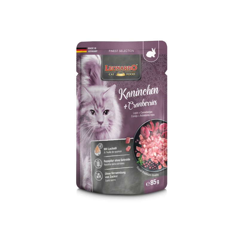 Leonardo Lapin + myrtilles rossi 85 g (Sachet) Leonardo Lapin + myrtilles rossi 85 g (Sachet)