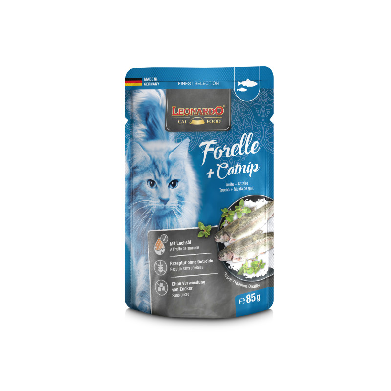 Leonardo Truite + erba gatta 85 g (Sachet) Leonardo Truite + erba gatta 85 g (Sachet)